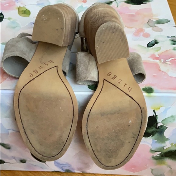 Fringe suede chunky heels - Picture 3 of 5